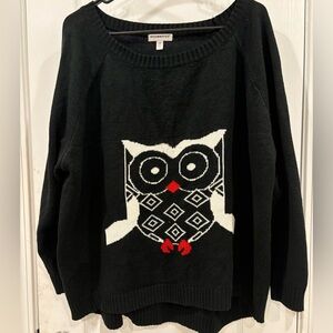 Black Owl Sweater